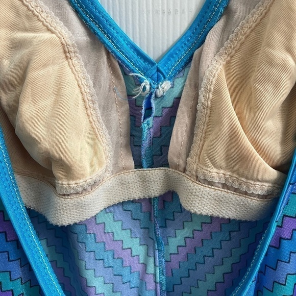 Vintage One Piece Swimsuit with Belt Size 12 E Stewart🩱 - Picture 4 of 7